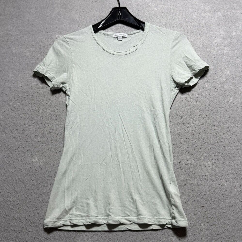 Standard James Perse Shirt Women's Size M Green Short Sleeve T-shirt Tee
